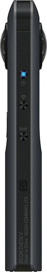 Ricoh Theta V 19GB Action Camera 4K Ultra HD Λήψης 360° Υποβρύχια (με Θήκη) με WiFi Γκρι
