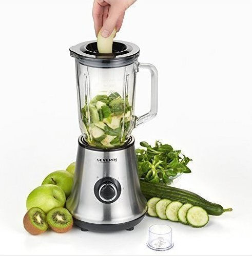 Severin Μπλέντερ με Γυάλινη Κανάτα 1 lt 500W Inox SM 3734