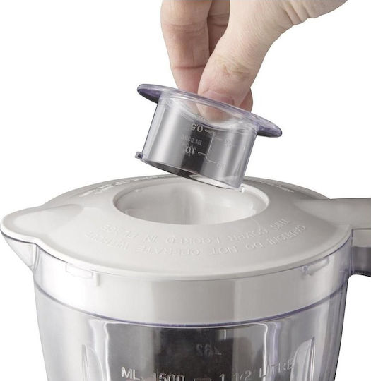 Russell Hobbs Explore Jug Blender Μπλέντερ με Πλαστική Κανάτα 1.5 lt 500W Λευκό