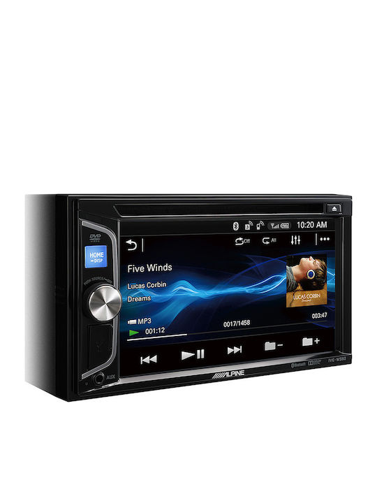 Alpine Ηχοσύστημα Αυτοκινήτου 2DIN (Bluetooth/USB/AUX/WiFi/GPS/Apple-Carplay/Android-Auto/CD) με Οθόνη Αφής 6.2"