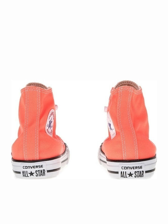 Chuck Taylor All Star All Star Παιδικά Sneakers High Πορτοκαλί