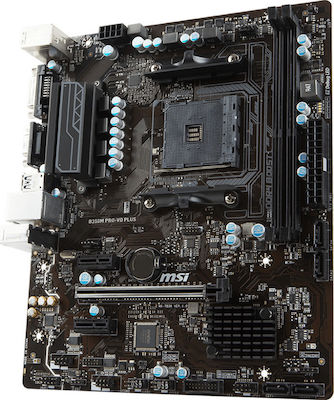 MSI B350M PRO-VD Plus Motherboard Micro ATX με AMD AM4 Socket