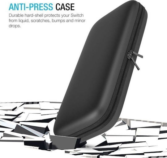 Tech-Protect Hardpouch Nintendo Switch Black pentru Consolă Switch / Comutator OLED Negru