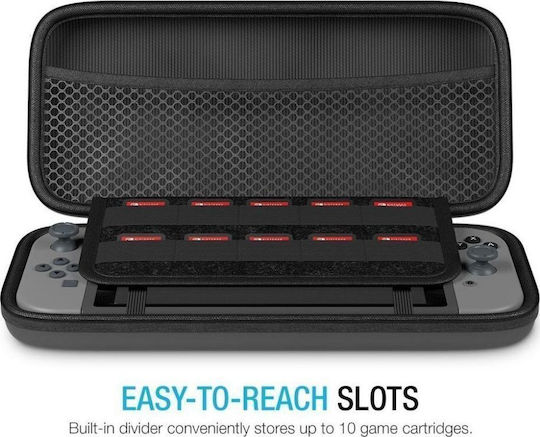 Tech-Protect Hardpouch Nintendo Switch Black pentru Consolă Switch / Comutator OLED Negru