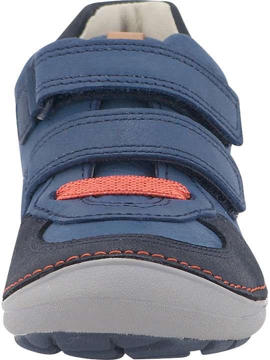 Softly Pow Kids Sneakers Anatomic with Scratch Blue