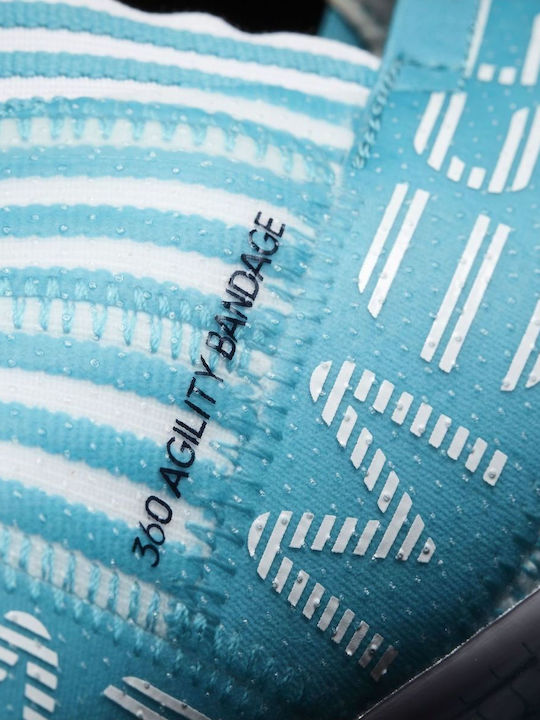 Messi 17.0 Kids Molded Soccer Shoes without Laces Turquoise
