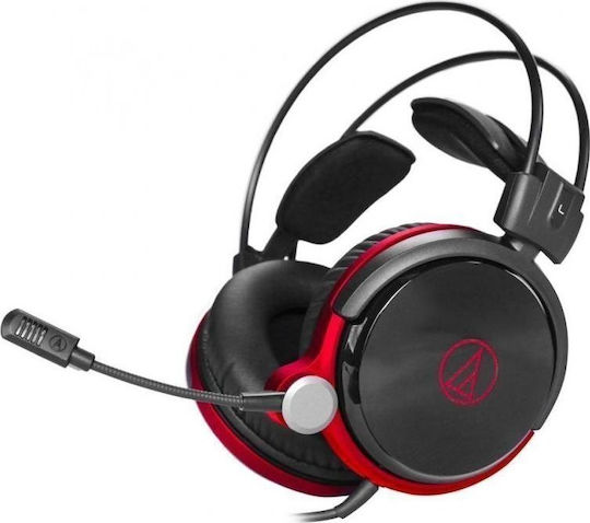 Audio Technica ATH-AG1X Over Ear Gaming Headset με σύνδεση 3.5mm Κόκκινο