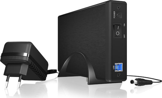 Icy Box Твърд диск кутия 3.5" SATA III с връзка USB 3.0 в Черен цвят