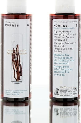 Korres Licorice & Urtica Σαμπουάν για Λιπαρά Μαλλιά (2x250ml) 500ml