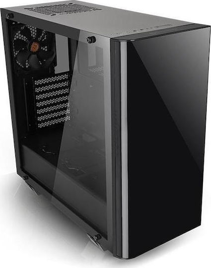 Thermaltake View 21 Tempered Glass Edition Gaming Midi Tower Κουτί Υπολογιστή με Πλαϊνό Παράθυρο Μαύρο