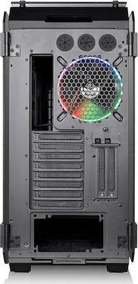 Thermaltake View 71 Tempered Glass Gaming Full Tower Κουτί Υπολογιστή με Πλαϊνό Παράθυρο και RGB Φωτισμό Μαύρο