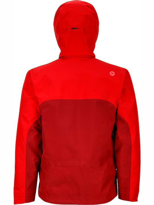 Marmot Spire Team Red-Dark Herren Winter Jacke Lässig Wasserdicht Rot