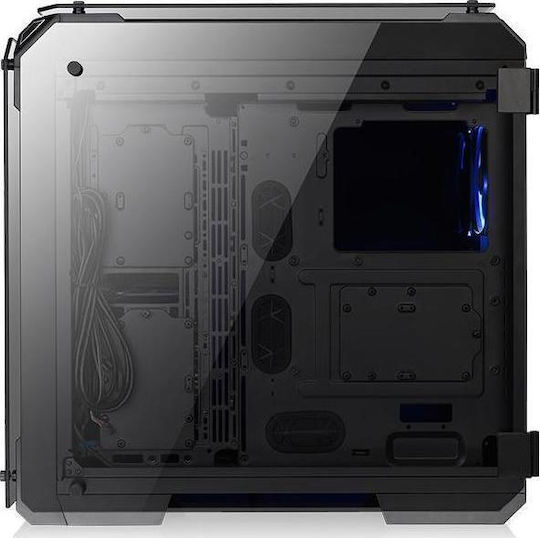 Thermaltake View 71 Tempered Glass Gaming Voller Turm Computergehäuse mit Seitenfenster Schwarz