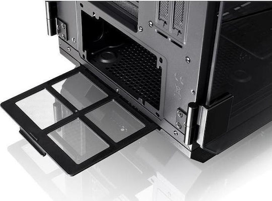 Thermaltake View 71 Tempered Glass Gaming Voller Turm Computergehäuse mit Seitenfenster Schwarz