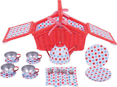 Big Jigs Plastic Kids Tea Set Basket Tea Set Σετ Τσαγιού for 3+ years