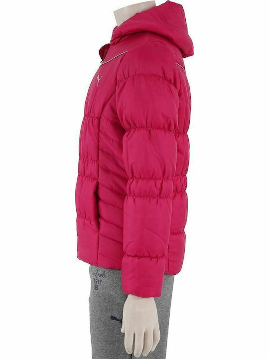 Kids' Sports Jacket Long with Hood Fuchsia