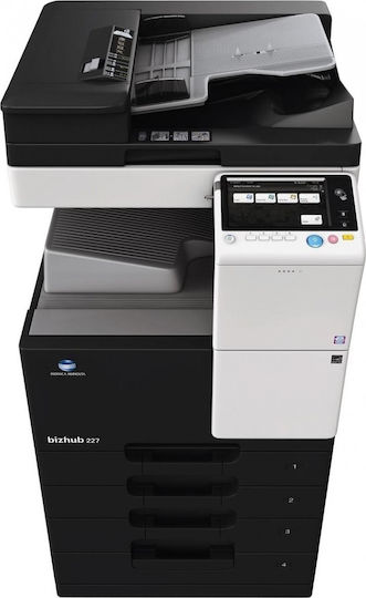 Konica Minolta bizhub 227 Ασπρόμαυρο Πολυμηχάνημα Laser με Mobile Print A7AK021 A7AK027