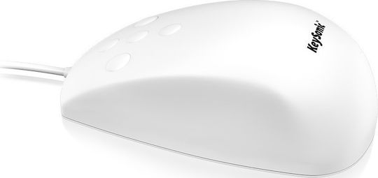 KeySonic KSM-3020M-W Verkabelt Ergonomisch Maus Weiß