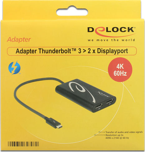 DeLock Конвертор Thunderbolt 3 Мъжки към DisplayPort Женски 1 Брой 62708