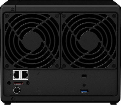 Synology DiskStation DS918+ NAS Turnul cu 4 sloturi pentru HDD/M.2/SSD și 2 porturi Ethernet