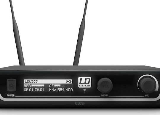 LD Systems U505 BPL Σετ Ασύρματο Πυκνωτικό Μικρόφωνο Πέτου, Clip On, Ζώνης για Φωνητικά