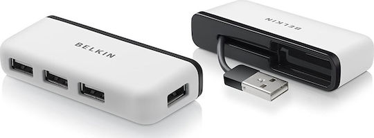 Belkin 4-Port USB 2.0 Hub with USB-A Connection Silver
