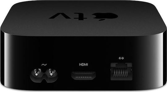 Apple TV Box TV MQD22QM/A MQD22LL/A 4K UHD με WiFi 3GB RAM και 32GB Αποθηκευτικό Χώρο με Λειτουργικό tvOS και Siri