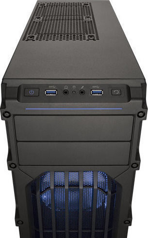 Corsair Carbide Spec-03 LED Gaming Midi Tower Κουτί Υπολογιστή με Πλαϊνό Παράθυρο Μπλε