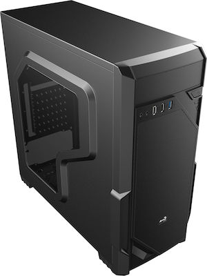 Aerocool VS-1 Window Midi Tower Компютърна кутия Черен