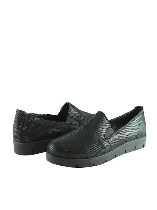 Safe Step 735 Leather Women's Moccasins in Black Color