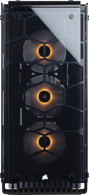 Corsair Crystal 570X RGB Gaming Midi Tower Κουτί Υπολογιστή με Πλαϊνό Παράθυρο Μαύρο