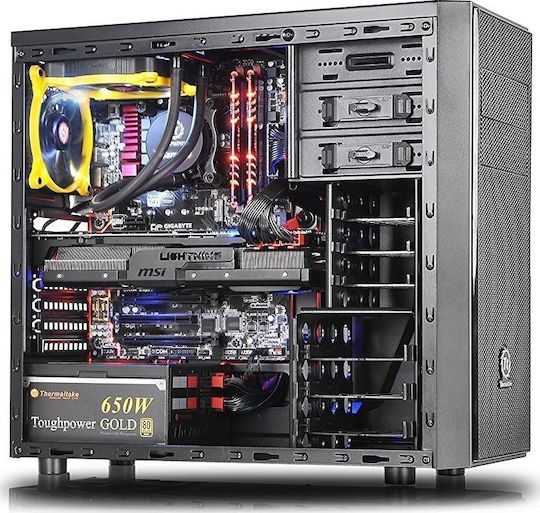 Thermaltake Versa H24 Window Midi Tower Computer Case Black