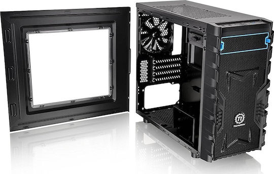 Thermaltake Versa H13 Window Gaming Micro Tower Computer Case Black