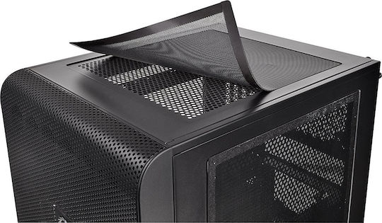 Thermaltake Core V21 Cube Κουτί Υπολογιστή με Πλαϊνό Παράθυρο Μαύρο