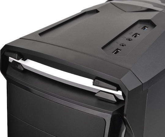 Thermaltake Versa N24 Midi-Turm Computergehäuse mit Seitenfenster Schwarz