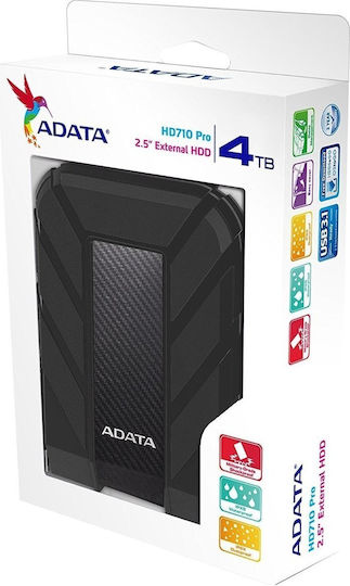 Adata HD710 Pro USB 3.1 External 2.5" HDD 4TB Black