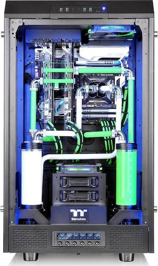 Thermaltake The Tower 900 Геймърско Пълна Кула Компютърна Кутия със Страничен Прозорец Черна