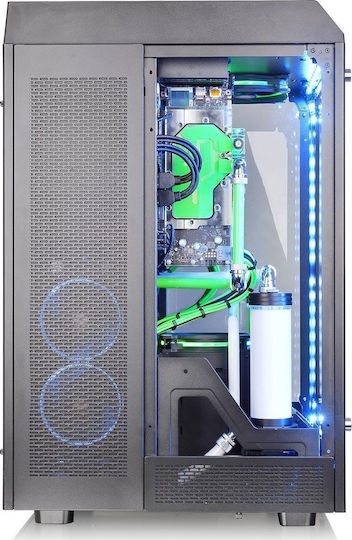 Thermaltake The Tower 900 Геймърско Пълна Кула Компютърна Кутия със Страничен Прозорец Черна