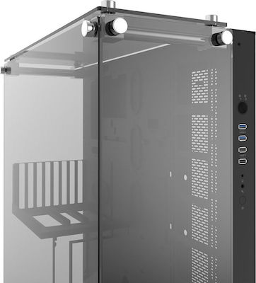 Thermaltake Core P5 Tempered Glass Edition Gaming Midi Tower Κουτί Υπολογιστή με Πλαϊνό Παράθυρο Μαύρο