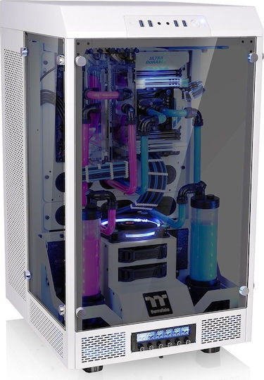 Thermaltake The Tower 900 Gaming Full Tower Κουτί Υπολογιστή με Πλαϊνό Παράθυρο Λευκό