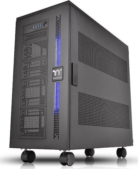 Thermaltake Core W100 Gaming Ultra Tower Κουτί Υπολογιστή με Πλαϊνό Παράθυρο Μαύρο