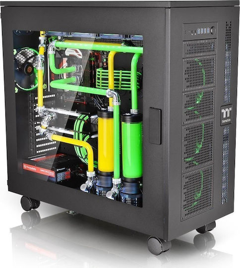 Thermaltake Core W100 Gaming Ultra Tower Κουτί Υπολογιστή με Πλαϊνό Παράθυρο Μαύρο