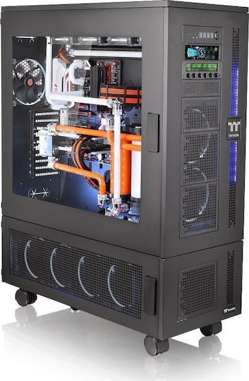 Thermaltake Core W100 Gaming Ultra Tower Κουτί Υπολογιστή με Πλαϊνό Παράθυρο Μαύρο
