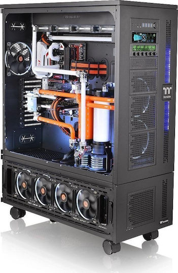 Thermaltake Core W100 Gaming Ultra Tower Κουτί Υπολογιστή με Πλαϊνό Παράθυρο Μαύρο