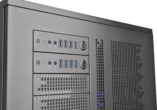 Thermaltake Core W200 Gaming Ultra-Turm Computergehäuse mit Seitenfenster Schwarz