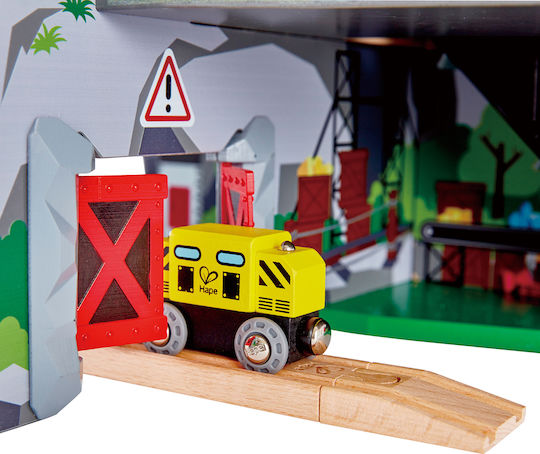 Hape Mighty Mountain Mine Set with Train made of Wood for 3+ years+ Years