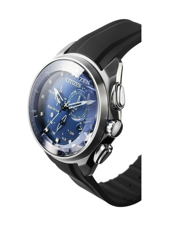 Citizen Bluetooth Ceas Cronograf Eco - Drive cu Negru Brățară din cauciuc