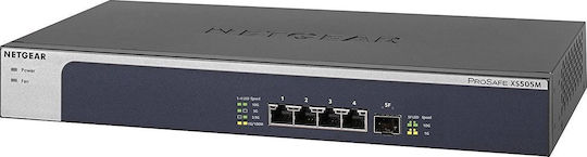 NetGear XS505M Unmanaged L2 Switch with 4 Gigabit (10Gbps) Ethernet Ports and 1 SFP Port