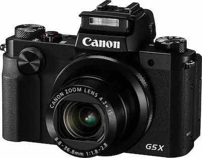Canon Powershot G5 X Компактен Фотоапарат 20.2МР Оптично Увеличение 4.2x Черна