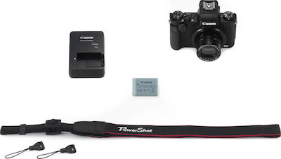 Canon Powershot G5 X Компактен Фотоапарат 20.2МР Оптично Увеличение 4.2x Черна